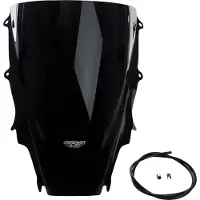 MRA Racewindscherm met typegoedkeuring DAYTONA 675, bouwjaar 2009-2012, zwart