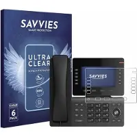 Savvies - Screenprotector voor Snom D865 - Folie Beschermfolie transparant 6 Stuks