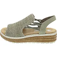 Rieker Sandaal kaki / pastelgroen