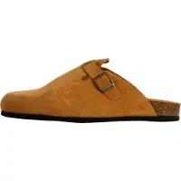 Natural world Muiltjes 'Flache Pantoletten aus Leder' beige