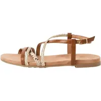 Tamaris Sandalen met riem cognac / cappuccino / goud / zwart