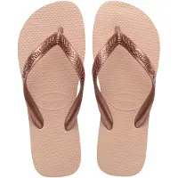 Havaianas Top Tiras Slippers roségoud Rubber Maat 39/40