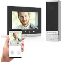 Extel CONNECT 2 Video-deurintercom WiFi Complete set voor Grijs, Zwart