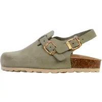 The Divine Factory Huisschoenen 'Kinder-Pantolette aus Leder Noga Boreali BS Edge' groen