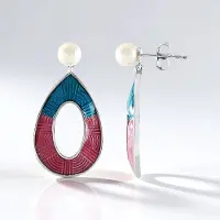Cavill - Zilveren Oorbellen - 925 Sterling Zilver - Witte Zoetwater Kweekparel 6 mm - Druppelvormig Elegant Design - Dames Sieraden