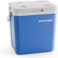 TRVLMORE Koelbox 26L - 65 Uur Koeling - Frigobox - Inclusief 2 Koelelementen - Blauw