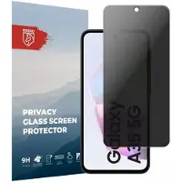 Rosso Privacy Screen Protector Geschikt voor de Samsung Galaxy A35 - 9H Gehard Glas - Case Friendly Tempered Glass - Eenvoudige Installatie