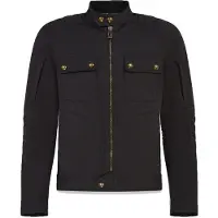 Belstaff Roberts Zwarte Waterdichte Textieljas Maat L