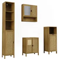 Vicco Liora Badmöbel-Set – 4 delen Bamboe