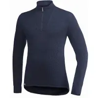 Woolpower Skipully Unisex Zip Turtleneck 200 Dark Navy-L