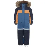 Didriksons Bjärven, winteroverall, junior, blauw/oranje