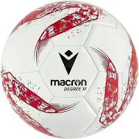 MACRON Degree XI (Size 5) Trainingsbal - Wit / Rood | Maat: 5