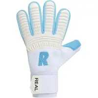 Real All Stop Aqua (Limited Edition) Keepershandschoenen - Wit / Hemelsblauw | Maat: 8