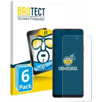 BROTECT - Screenprotector voor Tecno Pova 7 - Folie Beschermfolie transparant 6 Stuks