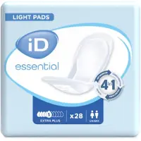 Ontex iD iD Essential Light Pads Extra Plus - 10 pakken van 28 stuks