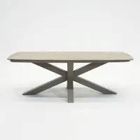 Vita Valerio boat tafel 220cm taupe