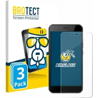 BROTECT Screenprotector 3 Stuks voor HTC Wildfire E5 Life Beschermglas transparant