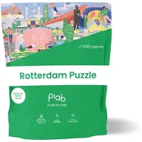 Puzzle in a Bag - Rotterdam Puzzel 1000 Stukjes - Stadspuzzel voor Volwassenen - Ideaal cadeau voor puzzelaars die van Rotterdam houden