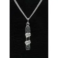 MOOYE ® - Collectie Zilveren Snowboard ketting hanger