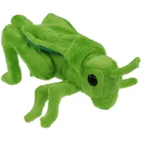 Merkloos Pluche sprinkhaan knuffeltje 26 cm - Knuffeldier