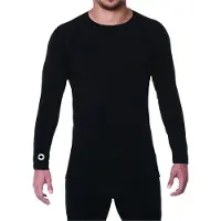 Elite Sport Compression Shirt Lange Mouw Heren - Zwart | Maat: XL