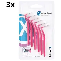 Miradent Interdentale Ragers I-Prox L 0,4 mm Roze 3x 6 stuks