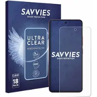 Savvies - Screenprotector voor realme P4 - Folie Beschermfolie transparant 18 Stuks