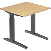 Hjh OFFICE PRO XTRA XB 8 GG - Esdoorn 80 x 80 Tafelhoogte I In hoogte verstelbaar