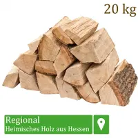 Flameup Brandhout, eikenhout, 20 kg, voor kachels, open haarden, vuurkorven en barbecues, 25 cm lang, ovengedroogd,