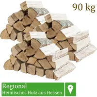 Flameup Brandhout, 90 kg, voor kachels, open haarden, vuurkorven en barbecues, beukenhout, 33 cm,