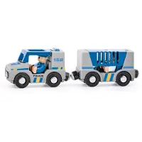 Woody - Autoset - Politievoertuig met accessoires - Blauw