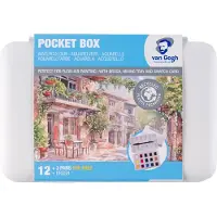 Adlibris van Gogh aquarelverf pocketbox - 12+3 halve napjes - basic