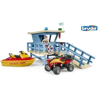 BRUDER bworld reddingsstation quad, jetski, persoon (62780)