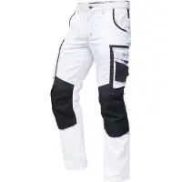 Puma Workwear Precision X - Stretch Werkbroek met Kniezakken en Versterkte Knieën - Wit/Zwart - 54