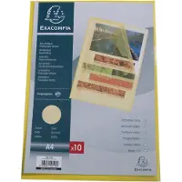Exacompta L-map A4 Geel PP (Polypropeen) 120 micron 100 Stuks