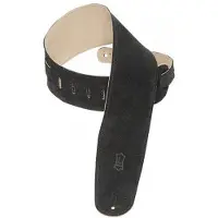 Levys Leathers MS4-BLK su?de gitaarband, zwart