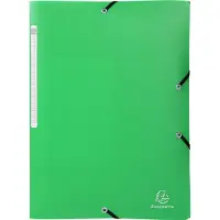 Exacompta 3-Flap presentatiemap 55813E Lichtgroen Polypropyleen 24 x 32 cm 50 Stuks