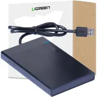 UGREEN - Externe Harde schijf behuizing voor 2'5" SATA HDD/SSD - USB3.0 - Zwart