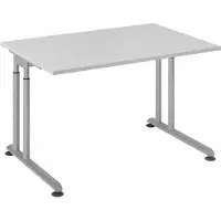 Hjh OFFICE PRO ZENO 12 S | 120x80 - 120x80 Grijs/Zilver Tafelhoogte I In hoogte verstelbaar