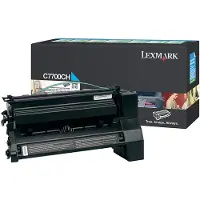 Lexmark C7700CH toner cartridge cyaan hoge capaciteit (origineel)