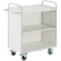 ROLLCART Kantoorwagen met zijwanden en achterwand, 1000 x 490 mm, draagvermogen 150 kg