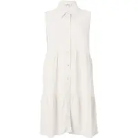 ONLY Onlsiesta Linnen Korte Jurk Dames Grijs Xl