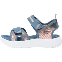 SKECHERS Kids Open schoenen 'MICROSPEC-SPLASH' navy / oranje / wit