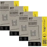 Top Filter Set van 4 pakketten van 4 stofzuigerzakken 64817 Rowenta en Moulinex TopFilter Premium