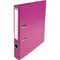 Exacompta Prem Touch Smal Ordner A4 50 mm Fuchsia 2 Ringen 53547E Kunststof Staand 10 Stuks