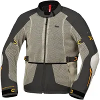 IXS Tourster-Big Air 1.0 Mesh Grijs Beige Textiele Motorjas Maat L