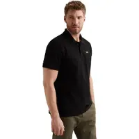 PME Legend polo normale fit zwart effen katoen