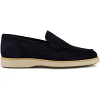 Magnanni nette loafers donkerblauw effen leer