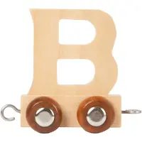 Small Foot , houten letters, treinset, letter B - set van 12, speelgoed