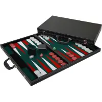 HOT Games Backgammon 46 cm ingelegd vilt